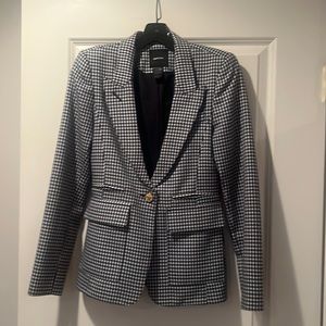 Smythe navy/white checkered blazer, Size 2